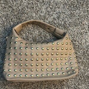 Studded Tan Handbag